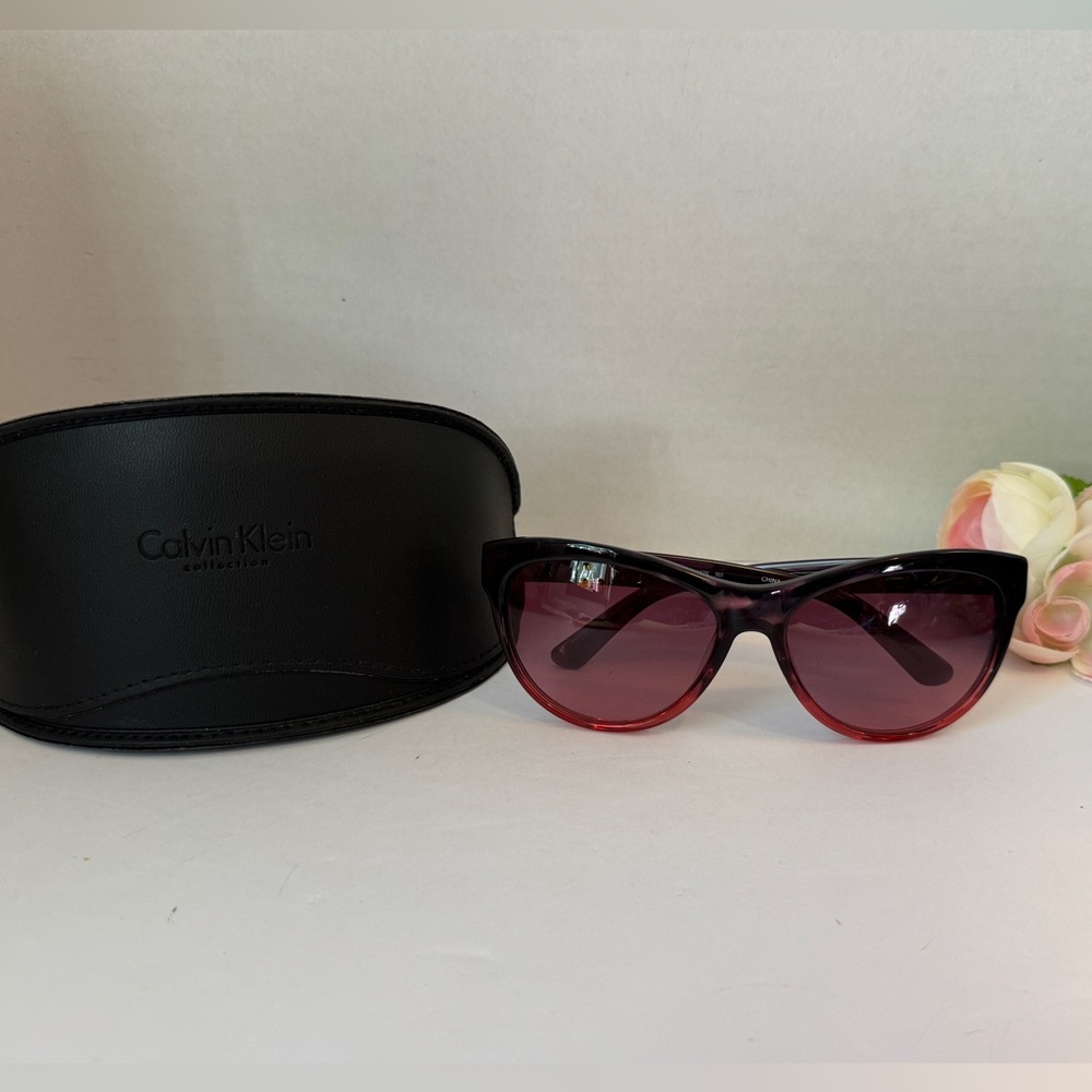 Calvin Klein Purple Gradient Sunglasses  NWOT 58-16-135